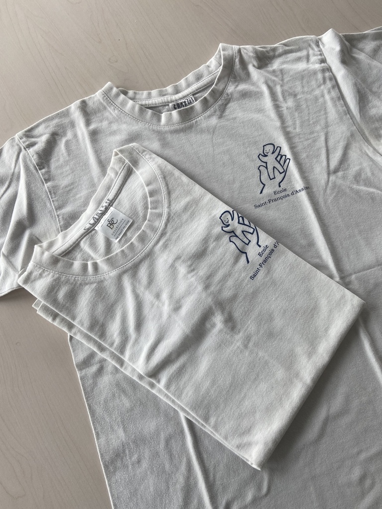 T-shirt Gymnastique blanc (frais facultatif)
